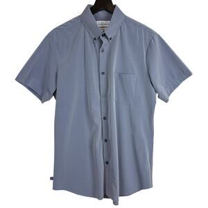 Mizzen+Main Leeward Tirm Fit Button Down Shirt Blue - L